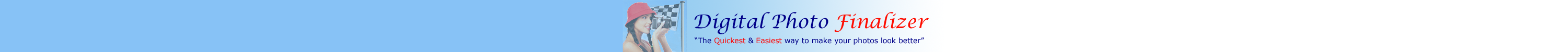 Digital Photo Finalizer - Automatically improve your photos